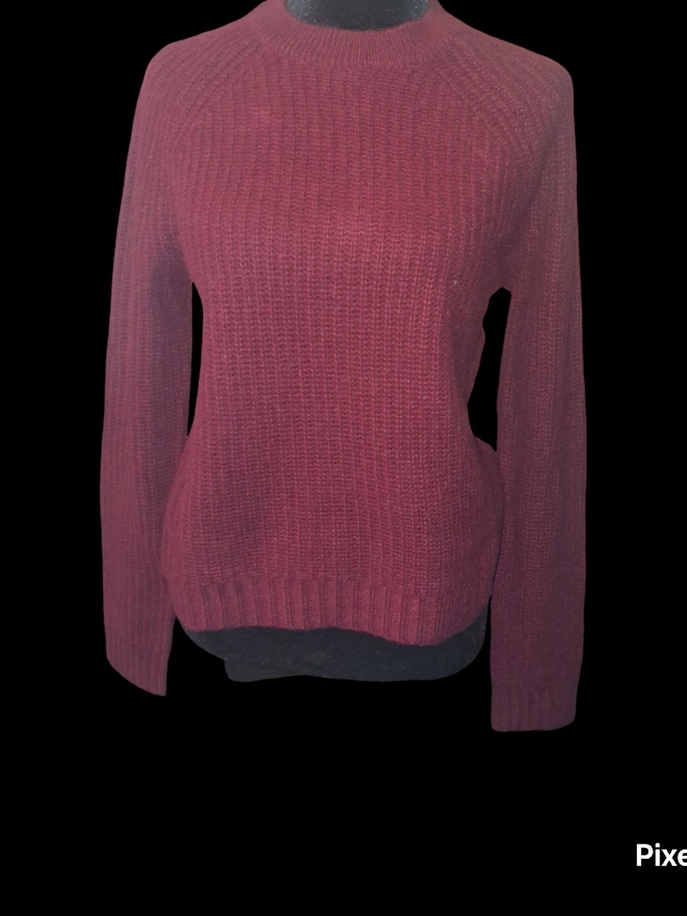 Charter Club Burgundy 100% CASHMERE Crewneck Sweater
